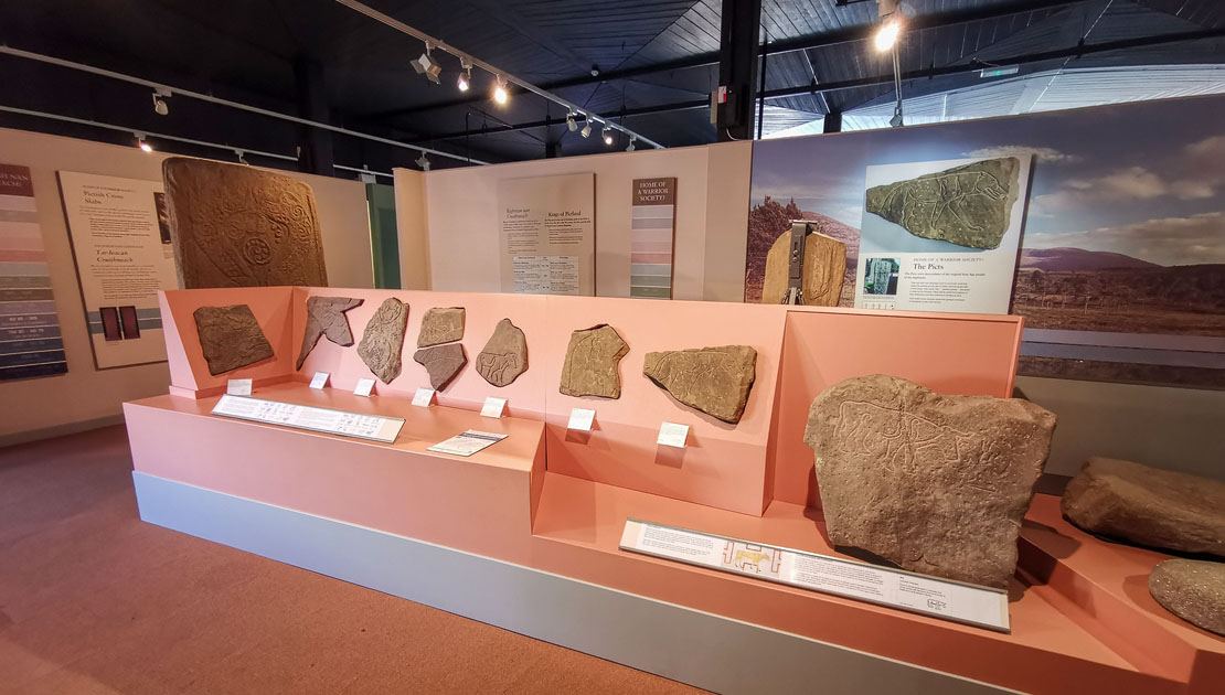 Pictish stones at Inverness Museum.
