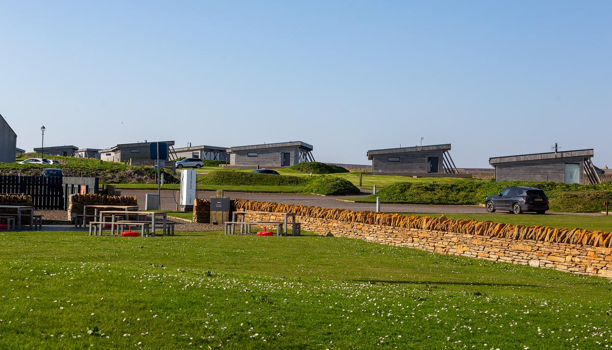 Modern self-catering holiday lodges set among the green landscape at John o' Groats
