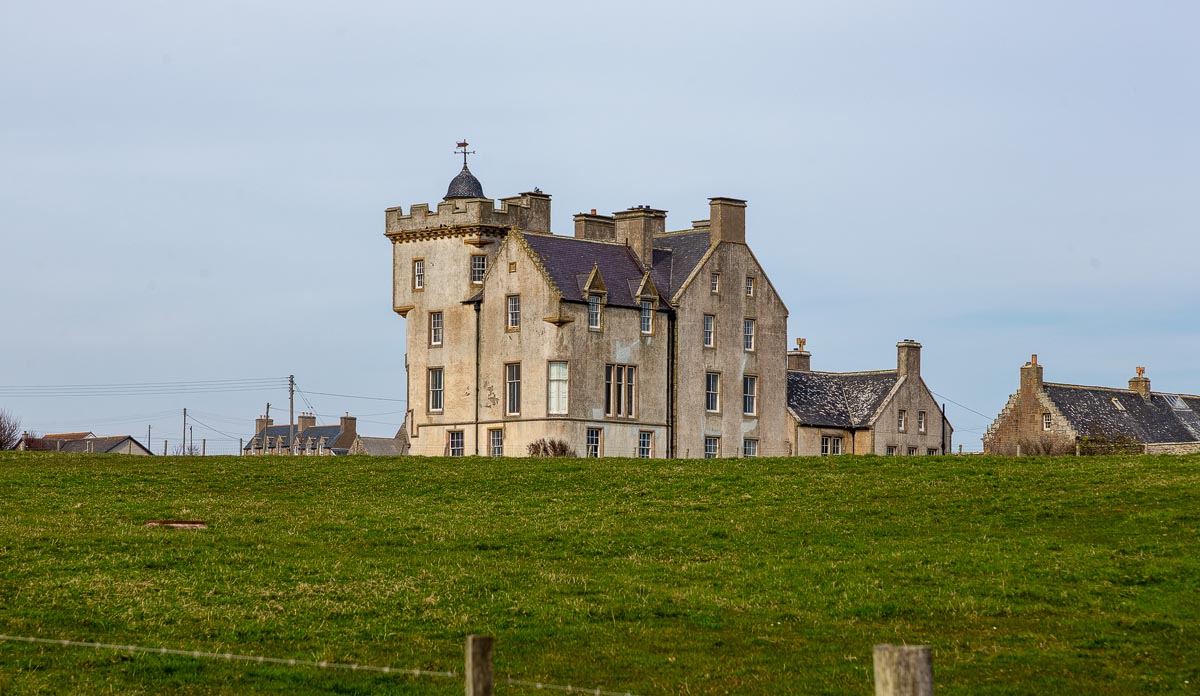 New Keiss Castle, the Scottish Baronial mansion built in 1755 and remodelled by David Bryce in 1860