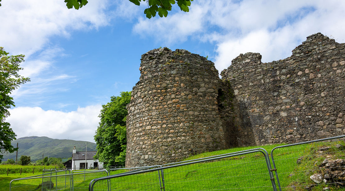 Old Inverlochy Castle, south west tower.