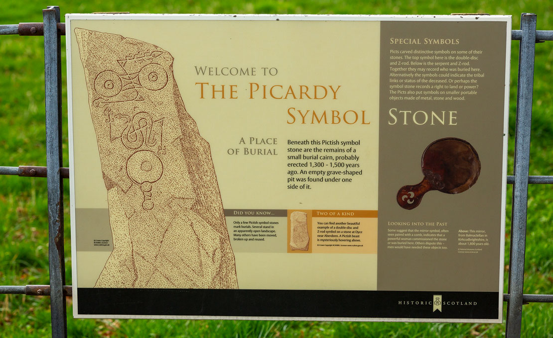 Picardy Stone information board