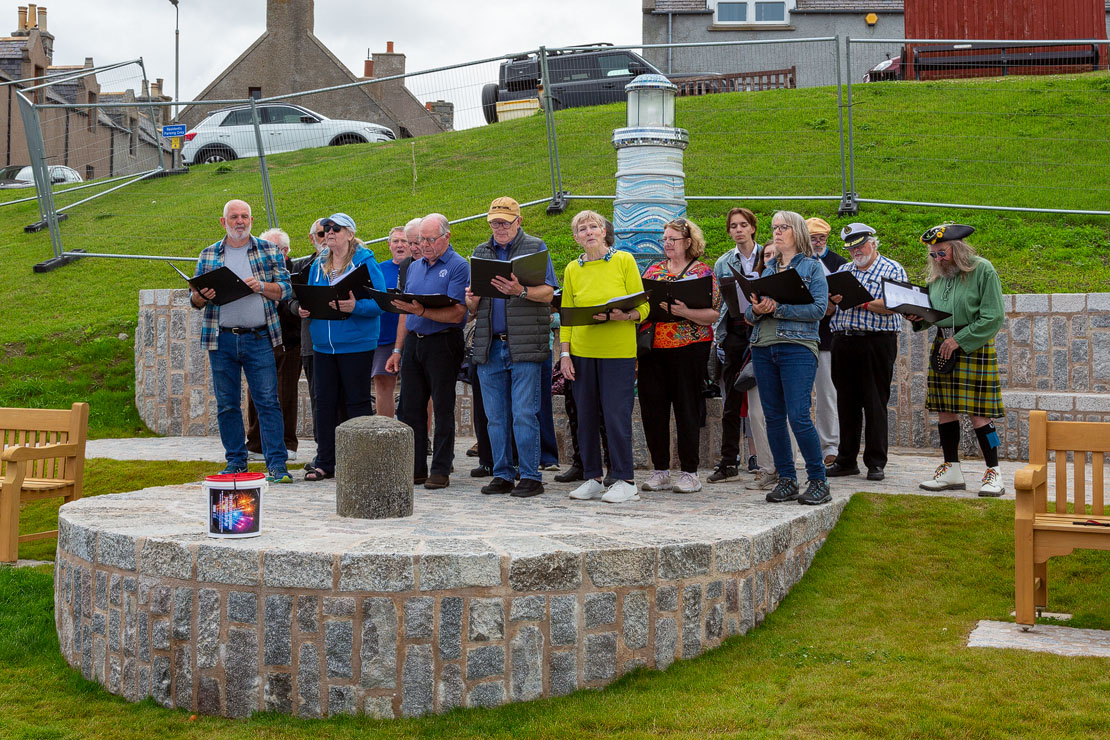 75 Club Choir at Portsoy Harbour