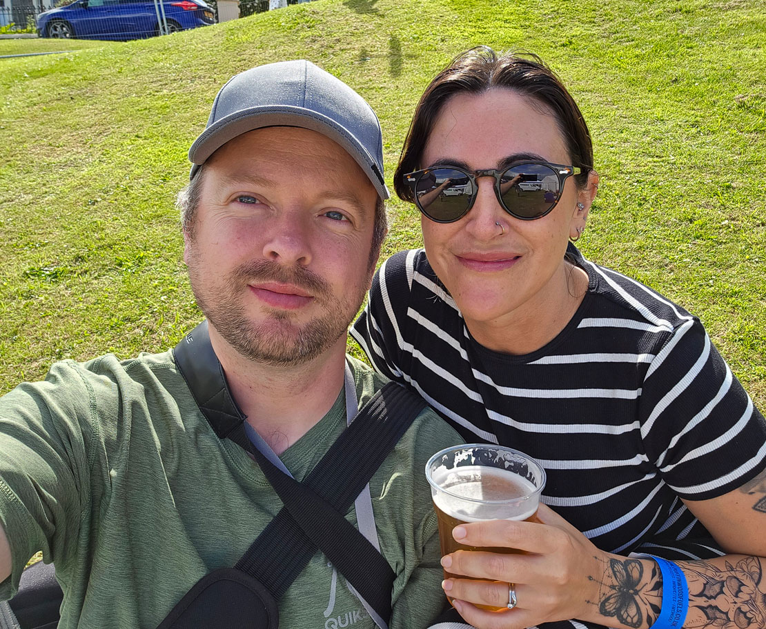 Janette and I at Portsoy Boat Festival