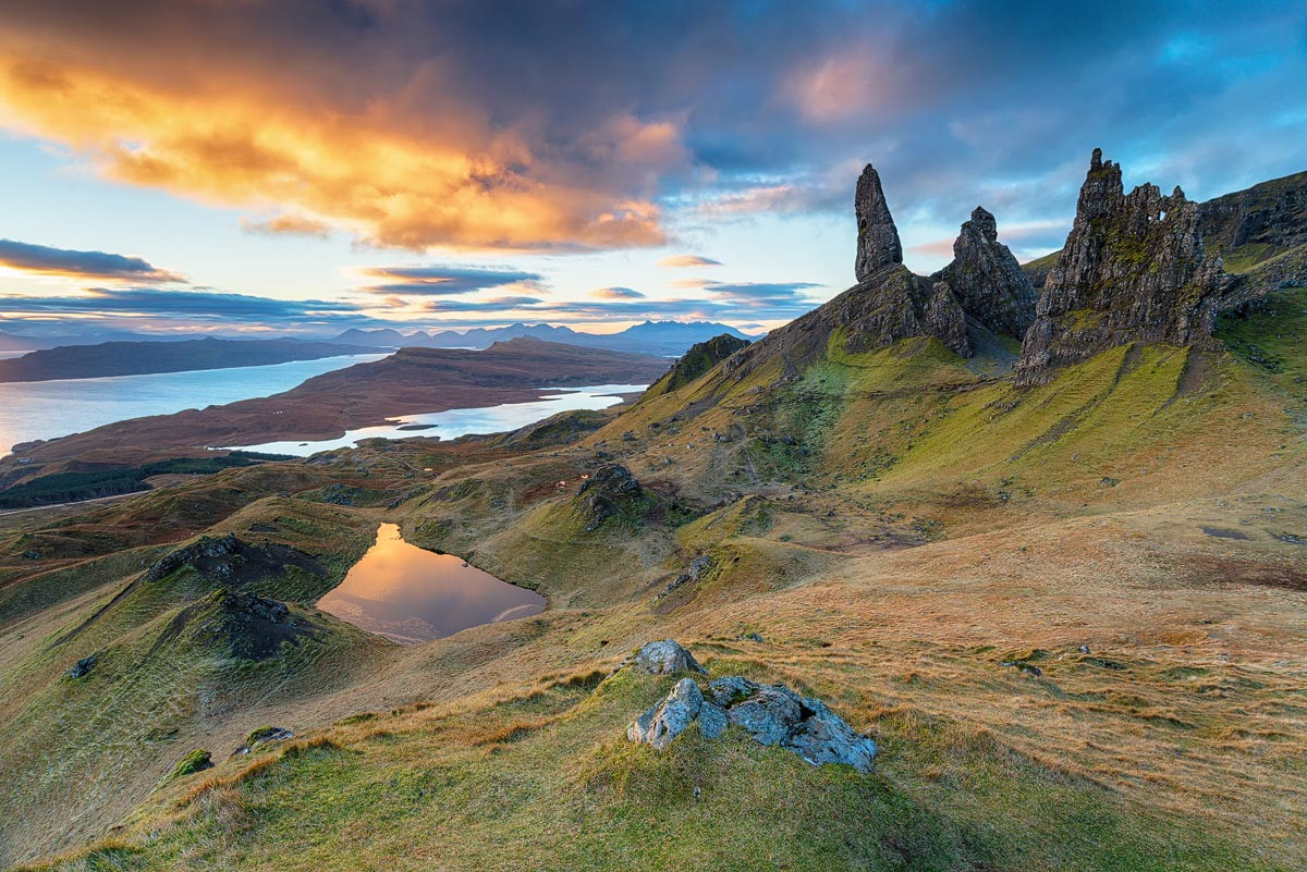 The Old Man of Storr rock formation on the Isle of Skye