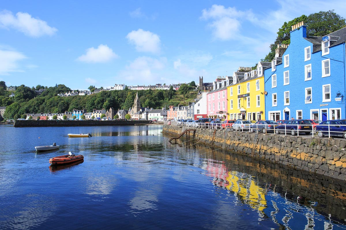 The colourful waterfront houses of Tobermory on the Isle of Mull
