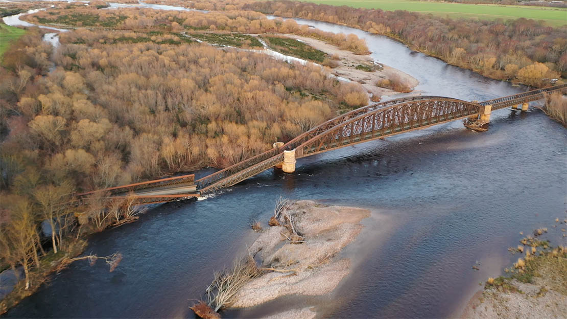 Spey (Garmouth) Viaduct damage - view 2