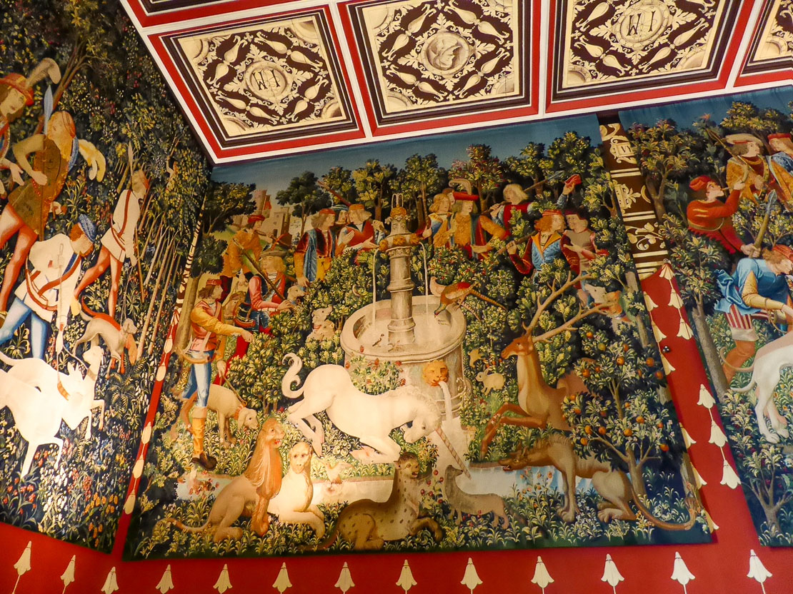 Unicorn tapestries of Stirling Castle.