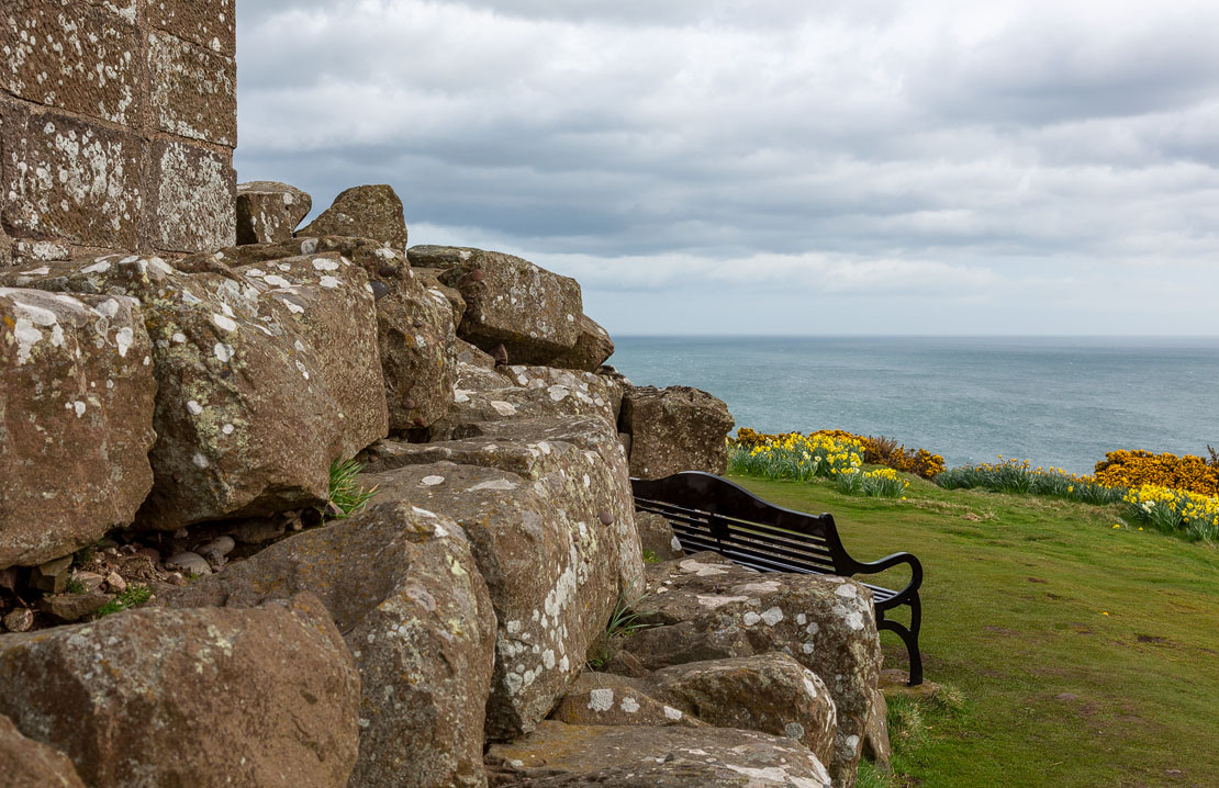 North Sea seen from Stonehaven War Memorial