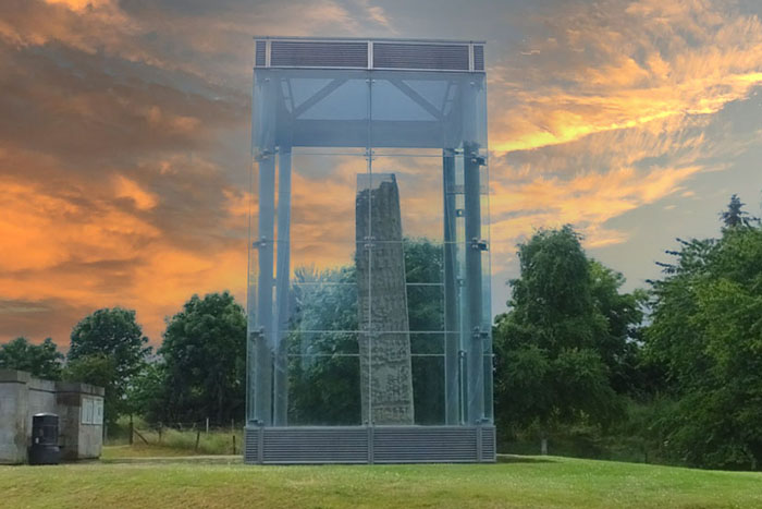 Visit Sueno's Stone, a large Pictish carved Monolith in Forres