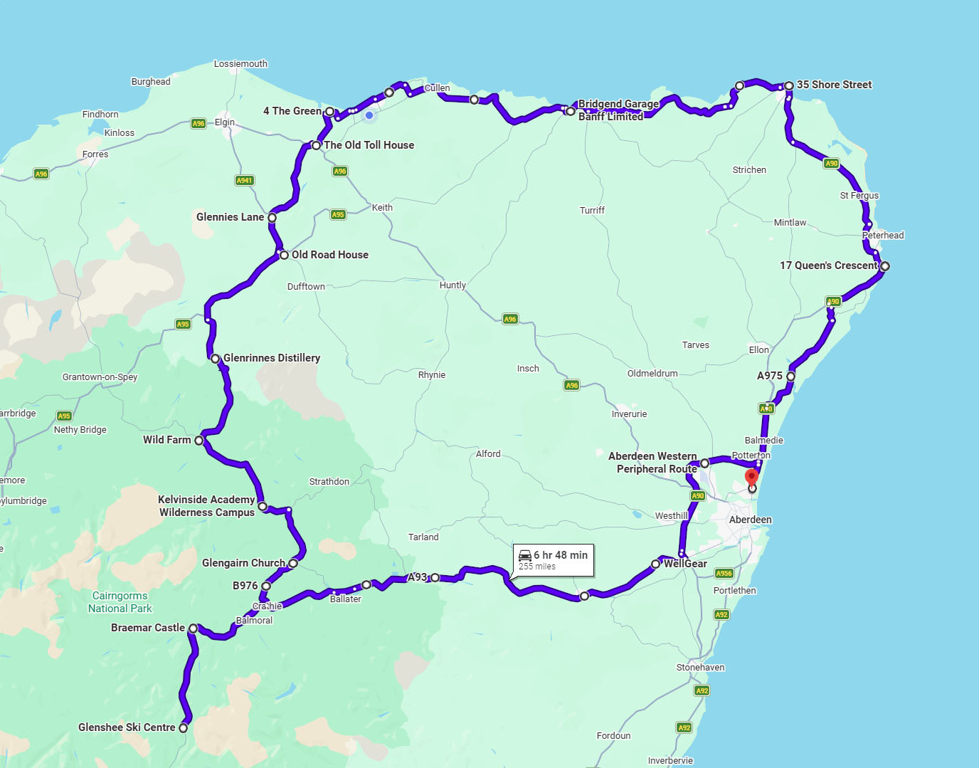 NE250 Route