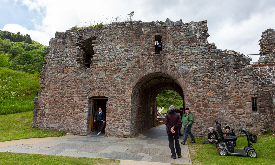 Gatehouse. Our nation's history at Urquhart, including the miserable prison cell.