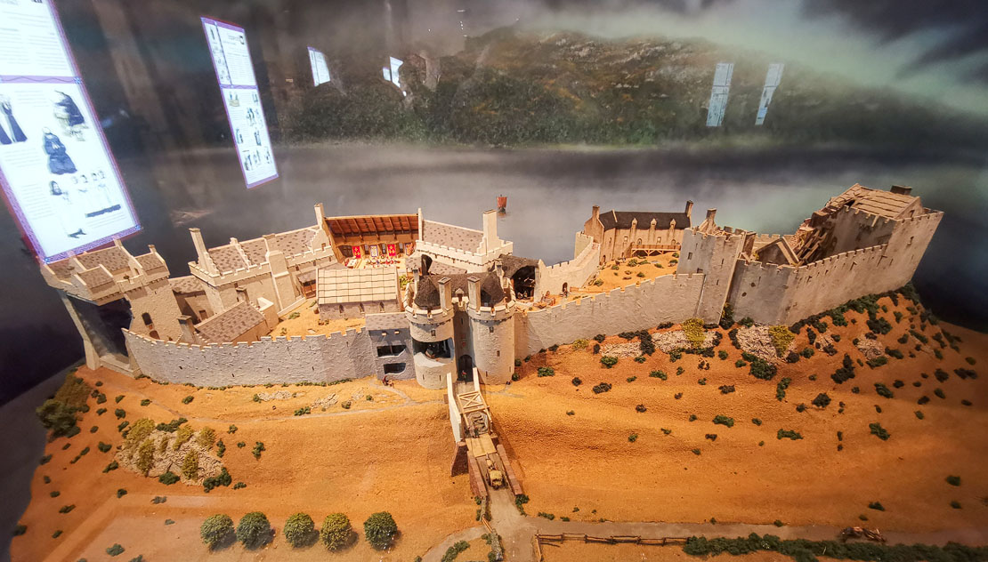 Model of Urquhart Castle.