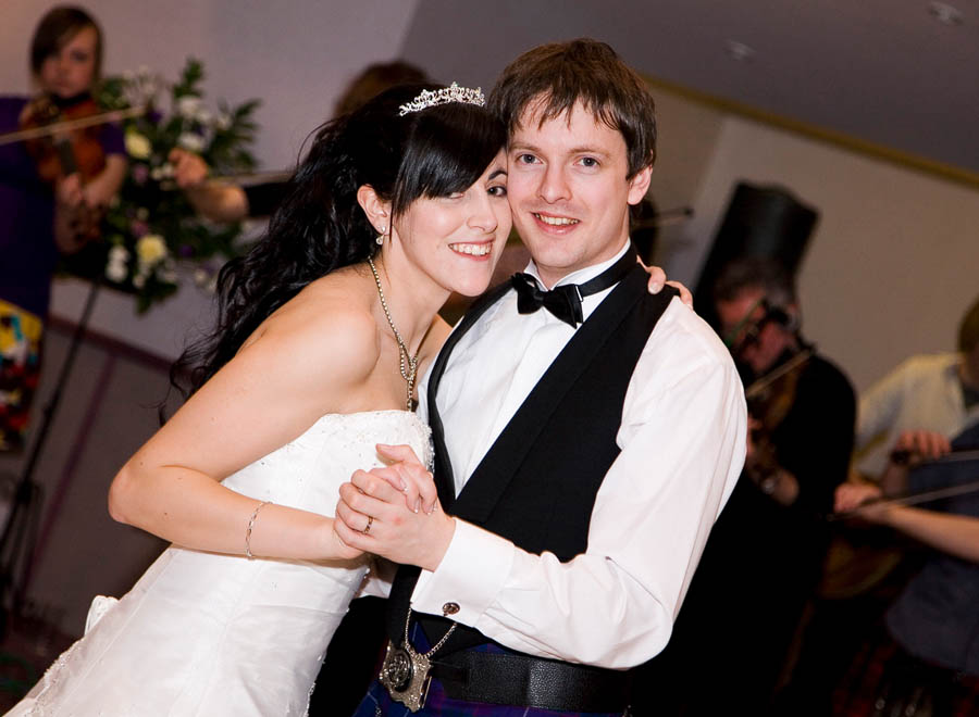 Janette and Chris Thornton on their wedding day